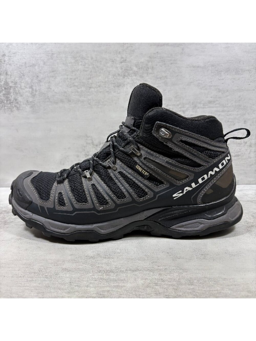 Salomon X Ultra Mid GTX Waterproof Hiking Boots - Men's Size 9 - Black
